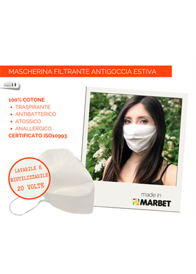 154 MASCHERINA ADULTO LAV. 001/BIANCO